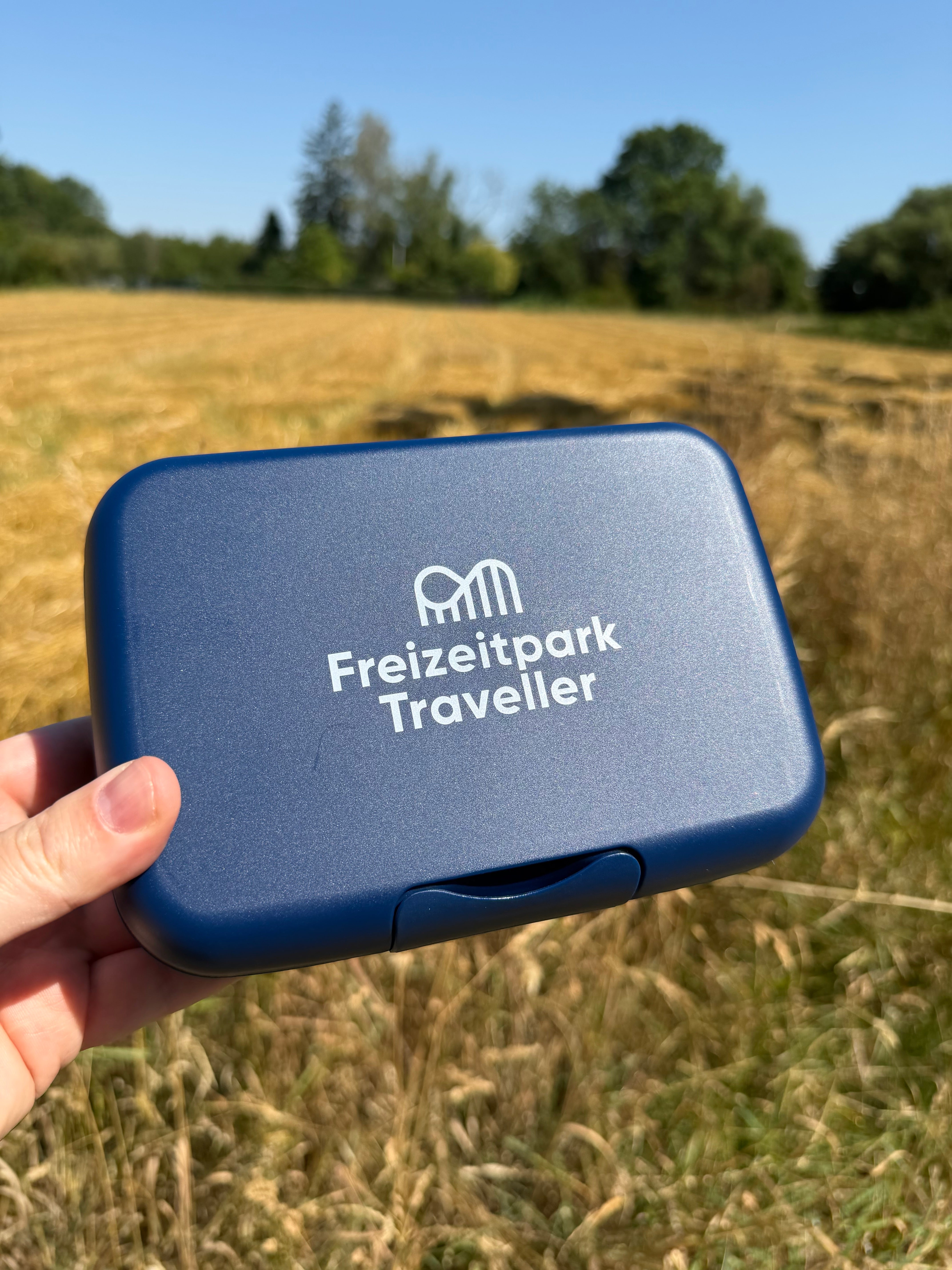 NEU! Freizeitpark Traveller Brotdose Dark-Blue