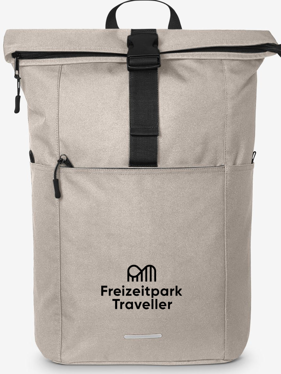 Freizeitpark Traveller Premium-Rucksack Popcorn Creme (Logo als Stick)