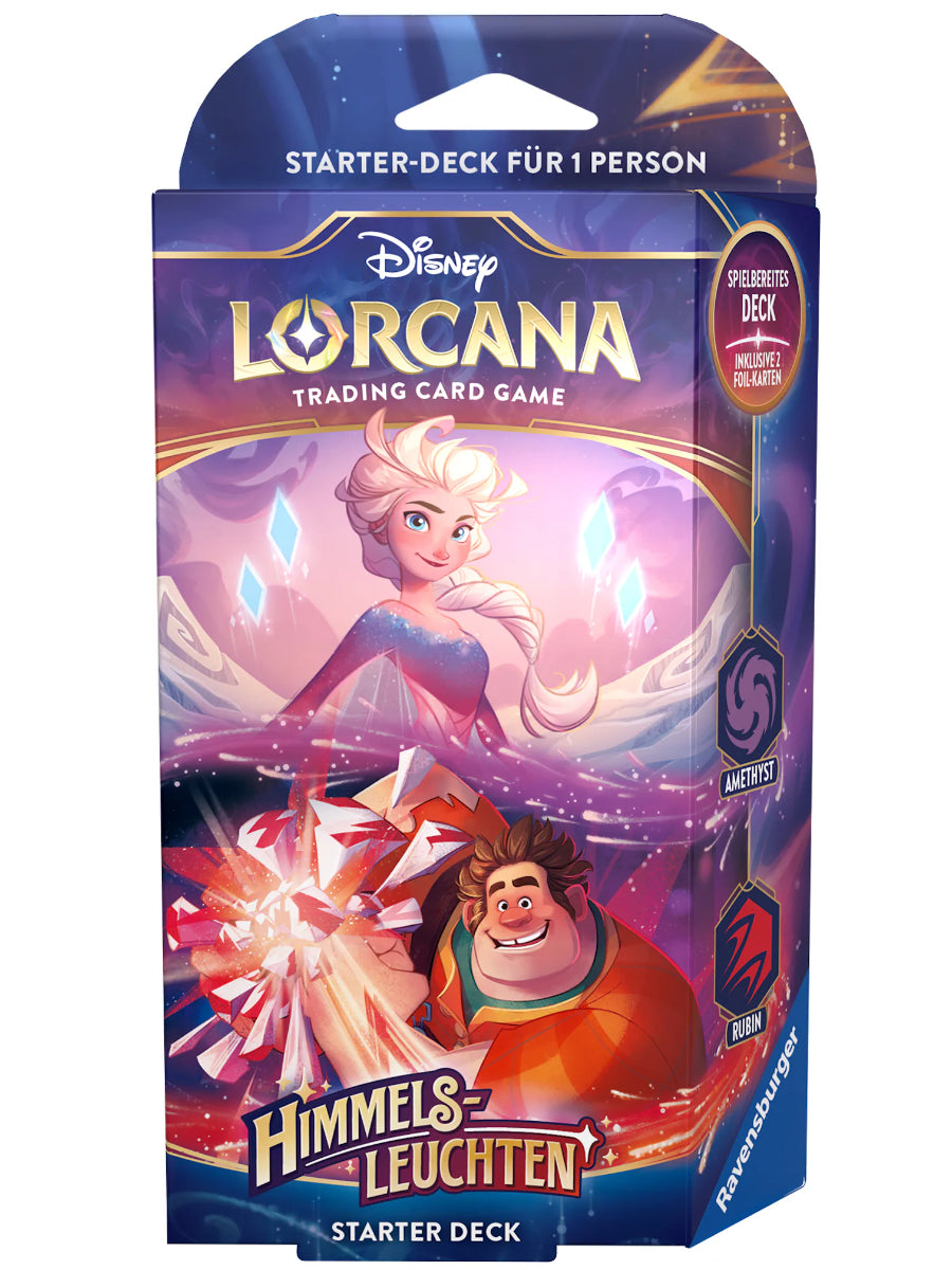 Disney Lorcana Sammelkarten Himmelsleuchten - Starter Deck Amethyst und Rubin