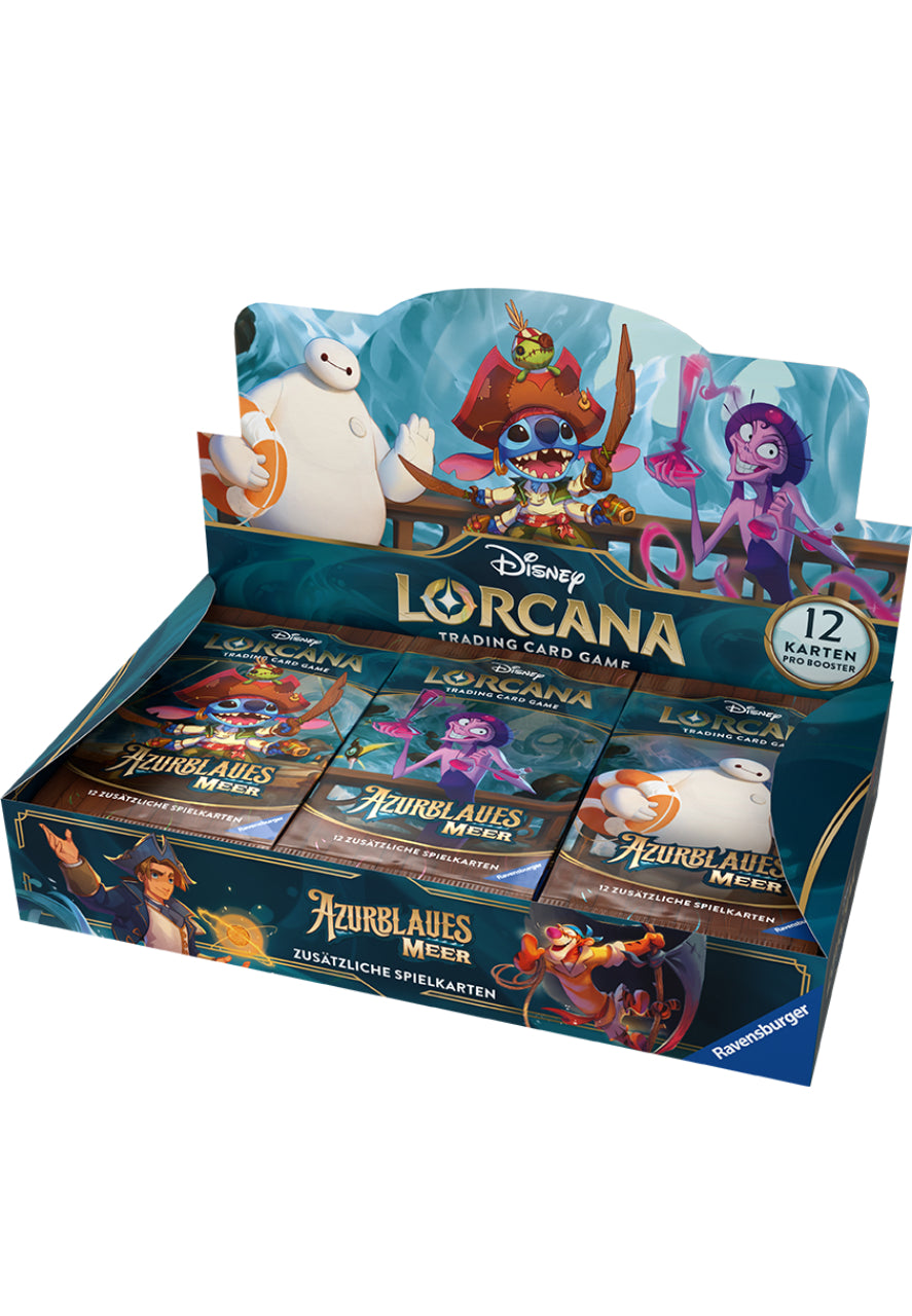 Disney Lorcana Azurblaues Meer: 1x Booster Pack