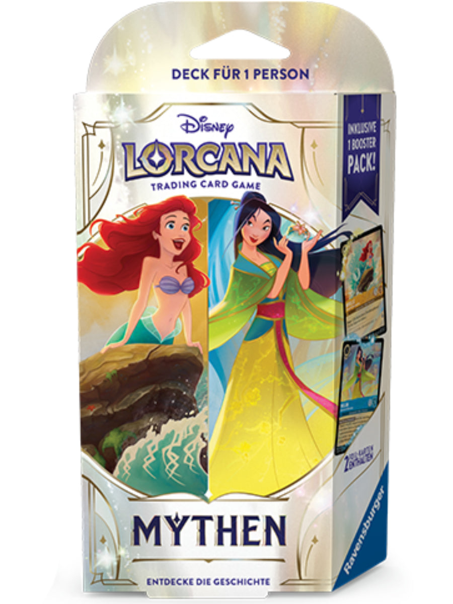 Disney Lorcana TCG: Mythen - Einzelspieler Deck Bernstein und Saphir