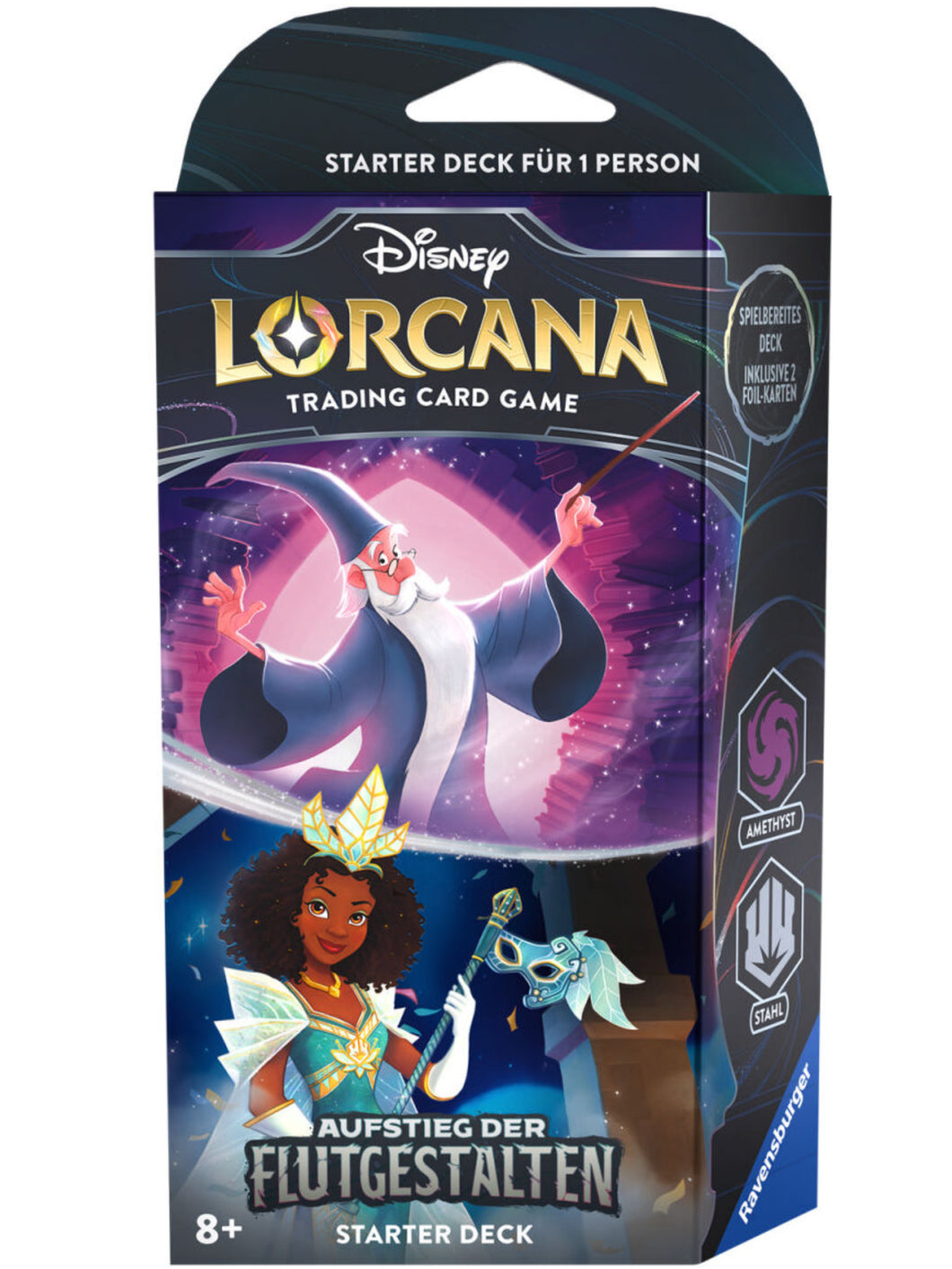 Disney Lorcana Aufstieg der Flutgestalten Starterdeck Amethyst und Stahl