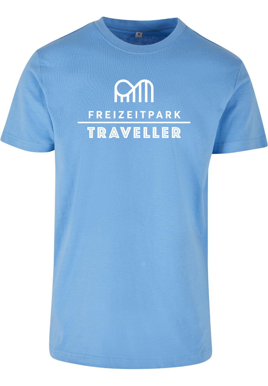 NEU! Freizeitpark Traveller T-Shirt 2025 - Edition Himmelblau